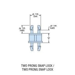 10 pcs : 10012 - Standoffs & Spacers HSP2-03 NATURAL NYL PCB Support