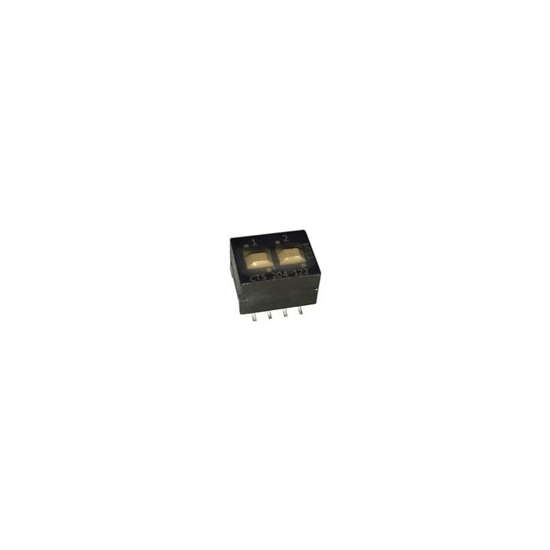 10 pcs : 204-122ST - DIP Switches/SIP Switches 2 switch sections SPDT