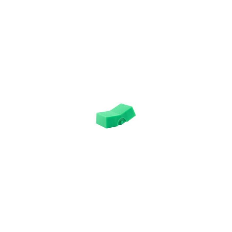 10 pcs : AT4156F - Switch Bezels / Switch Caps .595' WIDE GREEN RKR CAP FOR M & P SERIES