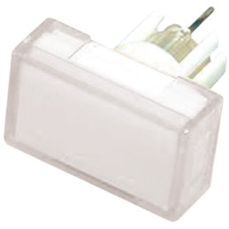 1 pcs - Omron White Rectangular Push Button Lens for Use with A3D Series