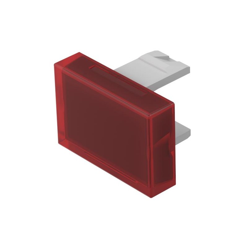 1 pcs - EAO Orange Rectangular Push Button Lens for Use with Push Button