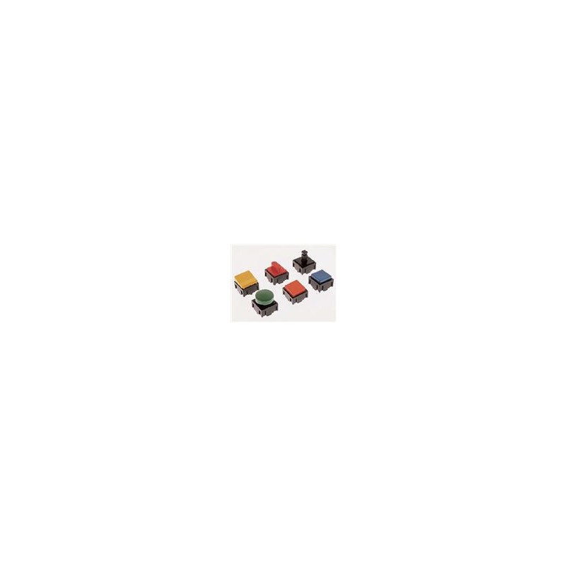 10 pcs : 330E11BLK - Pushbutton Switches Black Push Button PC Mnt Switch