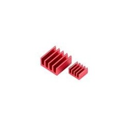 10 pcs : RPIHS-01 - Raspberry Pi Accessories Aluminum Heat Sink for Raspberry Pi - Low Profile (2 pieces) - 1) 9mm x 9mm x 5mm 2