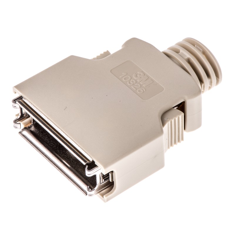 1 pcs - 3M 103 Series ABS D Sub Backshell, 26 Way, Strain Relief