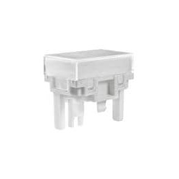 10 pcs : AT4163JB - Switch Bezels / Switch Caps RECT CAP CLR/WHT LB