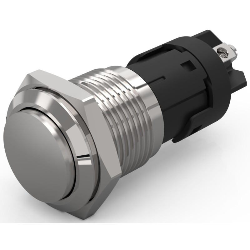 1 pcs - EAO 82 Series Push Button Switch, Latching, Panel Mount, 16mm Cutout, SPDT, 240V, IP65, IP67