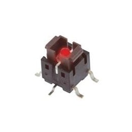10 pcs : TL3240F100GT - Tactile Switches Tactile, SPST-NO, Off-(On), Surface Mount, LED, Green