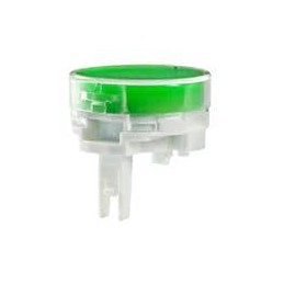 10 pcs : AT4164JF - Switch Bezels / Switch Caps ROUND CLR LNS/GREEN DIFF LB WITH RED LED