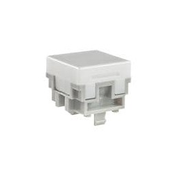 10 pcs : AT476BJ - Switch Bezels / Switch Caps SQ CAP FOR LB WHT