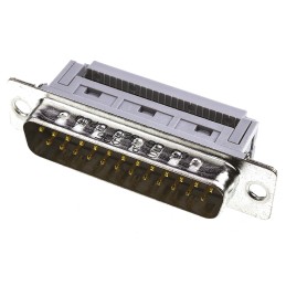 1 pcs - HARTING D-Sub Standard 25 Way Right Angle Cable Mount D-sub Connector Plug, 2.77mm Pitch