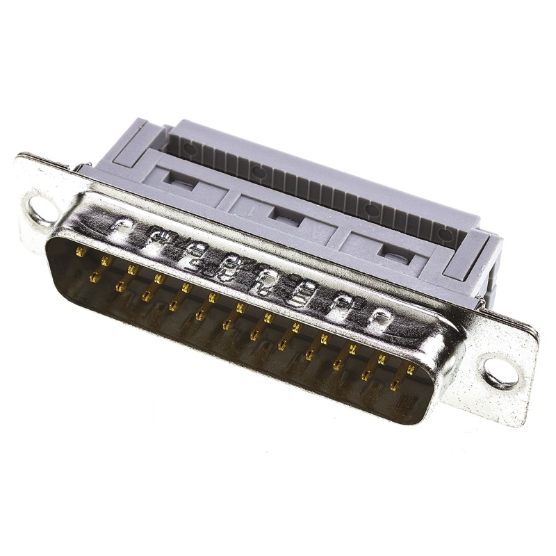 1 pcs - HARTING D-Sub Standard 25 Way Right Angle Cable Mount D-sub Connector Plug, 2.77mm Pitch