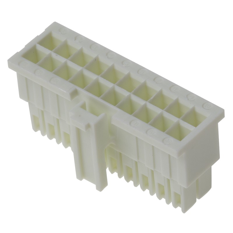 1 pcs - Samtec, IPD1 Male Crimp Connector Housing, 2.54mm Pitch, 20 Way, 2 Row