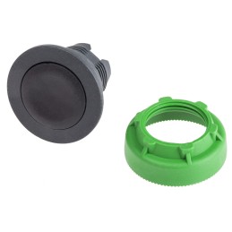 1 pcs - Schneider Electric Harmony ZB5 Series Black Momentary Push Button Head, 30mm Cutout, IP66, IP67, IP69K