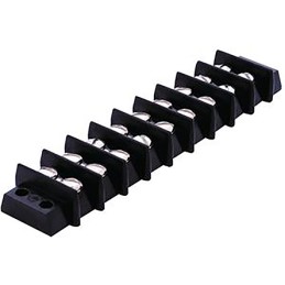 1 pcs - Cinch Connectors Barrier Strip, 10 Contact, 11.13mm Pitch, 2 Row, 20A, 250 V ac