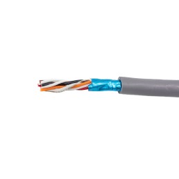 30 pcs - Alpha Wire Twisted Pair Data Cable, 5 Pairs, 0.81 mm², 10 Cores, 18 AWG, Screened, 30m, Grey Sheath