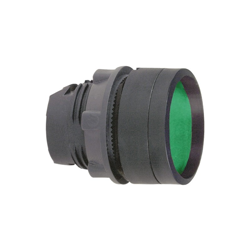 1 pcs - Schneider Electric Harmony XB5 Series Green Spring Return Push Button Head, 22mm Cutout, IP66, IP67, IP69K