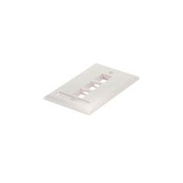 10 pcs : 18400-0542 - Wire Ducting & Raceways STREAMLINE WALLPLATE 3PW/LABEL WHT