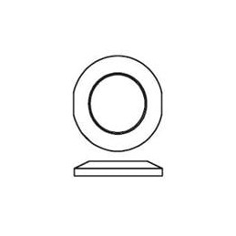 10 pcs : 895101201 - Switch Fixings HDWR NUT DRESS 15/32 .120'H NKL