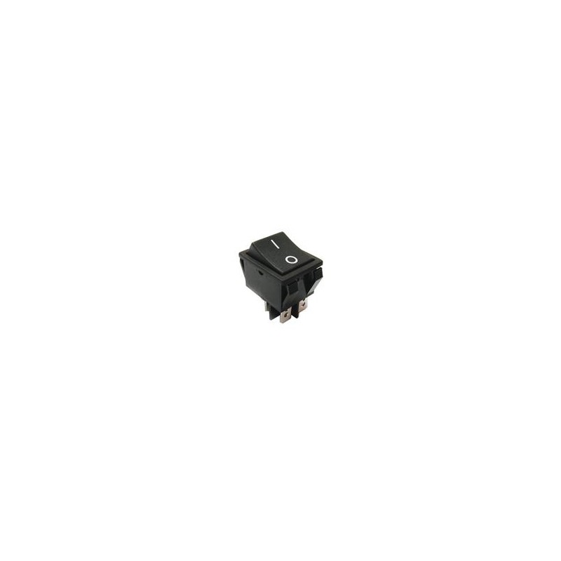 10 pcs : R5ABLKREDEF0 - Rocker Switches 15A 250V DPST On-OffNo Lamp
