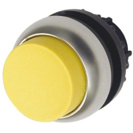 1 pcs - Eaton RMQ Titan M22 Series Yellow Illuminated Momentary Push Button Head, 22mm Cutout, IP69K