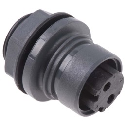 1 pcs - Bulgin Circular Connector, 2 Contacts, Front Mount, Socket, Female, IP66, IP68, IP69K, Buccaneer 6000 Series