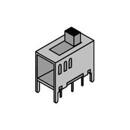 10 pcs : SS65010F-0202-4.5H-FN - Slide Switches DPDT Free Timing