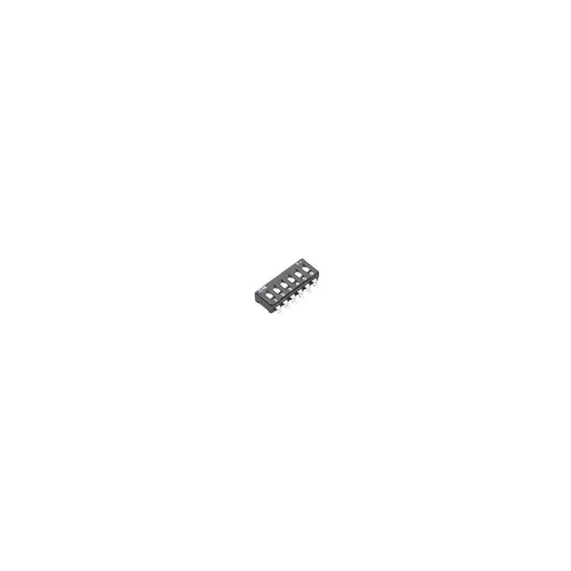 10 pcs : CFS-0803TB - Slide Switches OFF-ON 8 position DIP switch, 1mm raised actuator, 100mA @ 6V DC, gull wing SMD terminals, 