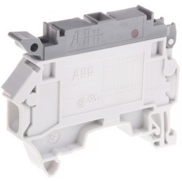 1 pcs - Entrelec SNK Series Grey Fused DIN Rail Terminal, 1.5mm², Screw Termination, Fused