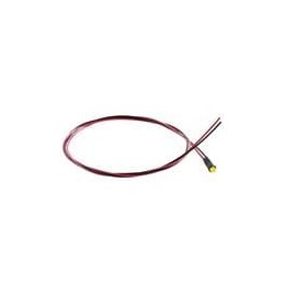 10 pcs : PM3YDW12.0 - LED Panel Mount Indicators Yellow 585nm 40mcd Diff Lens Wire