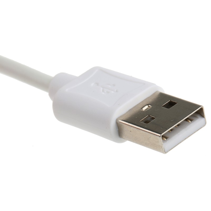 1 pcs - Roline USB 2.0 Cable, Male USB A to Male Lightning Cable, 1m