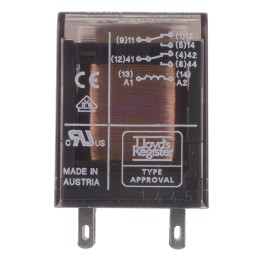 1 pcs - TE Connectivity Plug In Power Relay, 230V ac Coil, 12A Switching Current, DPDT