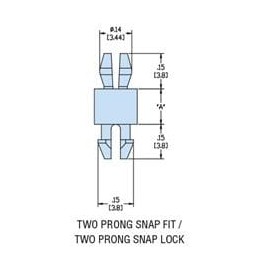 10 pcs : 10248 - Standoffs & Spacers HMCBP-06 NATURAL NYL PCB Support