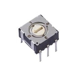 10 pcs : 220ADA04 - Coded Rotary Switches 4 position thru hole Flush Arrow rotor