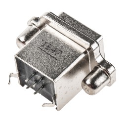 1 pcs - Amphenol ICC Straight, Through Hole, Socket Type B USB Connector