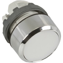 1 pcs - ABB Modular Series White Momentary Push Button Head, 22mm Cutout, IP66