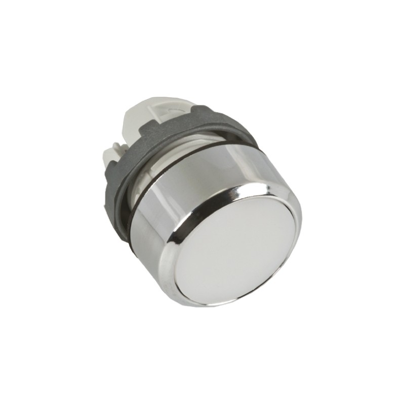 1 pcs - ABB Modular Series White Momentary Push Button Head, 22mm Cutout, IP66