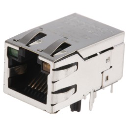 1 pcs - Bel-Stewart MagJack Series Female RJ45 Connector, STP Shield