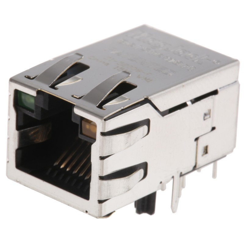 1 pcs - Bel-Stewart MagJack Series Female RJ45 Connector, STP Shield