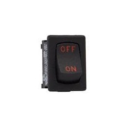 10 pcs : 651122-BB-0N - Rocker Switches 1-pole, ON - None - OFF, 10A 125-250VAC 1/4 HP, Non-Illuminated Matte Black Rocker Switc