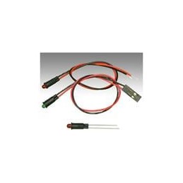 10 pcs : PM3SRCW6 - LED Panel Mount Indicators Supr Red 660nm 30mcd Water Clr Lens Wire