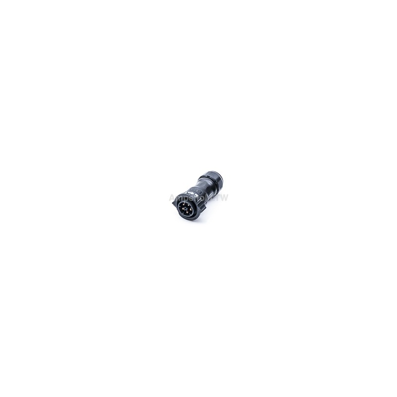 1 pcs - Amphenol Industrial Circular Connector, 5 Contacts, Cable Mount, Plug, Male, IP68, X-Lok Series