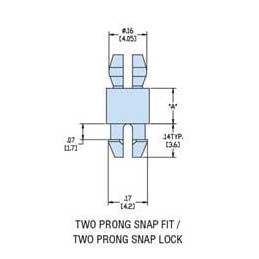 10 pcs : 10268 - Standoffs & Spacers HCBP-07 NATURAL NYL PCB Support