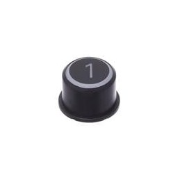 10 pcs : 1F096R00109 - Switch Bezels / Switch Caps Black But. Inverse 0