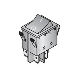 10 pcs : WRG32F2FBBNN - Rocker Switches DPST BLK 16A ON-OFF