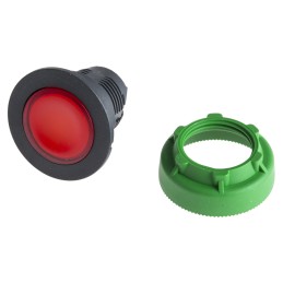 1 pcs - Schneider Electric Harmony ZB5 Series Red Momentary Push Button Head, 30mm Cutout, IP66, IP67, IP69K