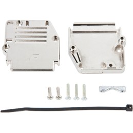 1 pcs - Amphenol ICC 863093C Series Thermoplastic D Sub Backshell, 25 Way, Strain Relief