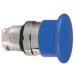 1 pcs - Schneider Electric Harmony XB4 Series Blue Momentary Push Button Head, 22mm Cutout, IP66, IP69K