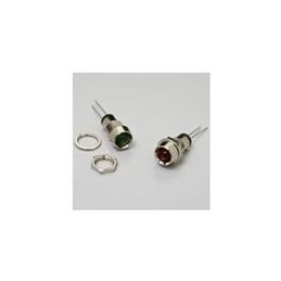 10 pcs : MPR5BC - LED Panel Mount Indicators Panel Mount LED Assembly, 5 mm HE Red/Green LED w\ White Diffused Lens, No Wire