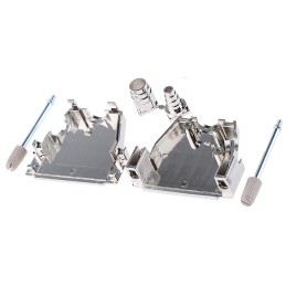 1 pcs - MH Connectors MHDSSK-T/M Series ABS Angled, Straight D Sub Backshell, 25 Way, Strain Relief