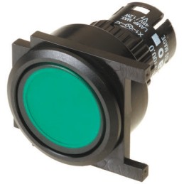 1 pcs - EAO Green Latching Push Button Head, IP65